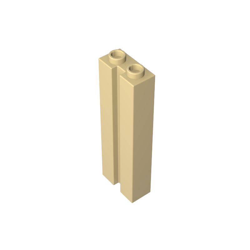 Brick Special 1 x 2 x 5 with Groove