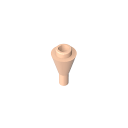 Cone 1 x 1 Inverted with Bar at Bottom (Ice Cream Cone)