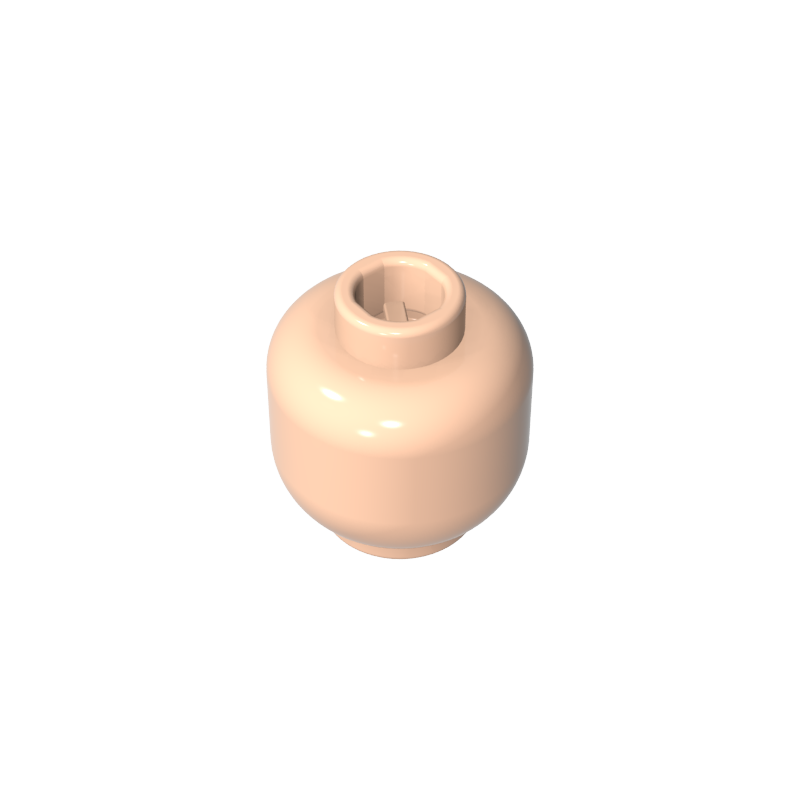 Minifig Head Plain [Blocked Open Stud]