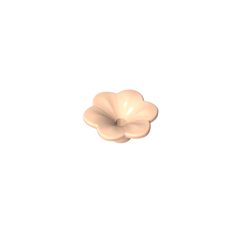 Plant, Outdoor Accessory Kit, Flower with 6 Rounded Petals and Pin