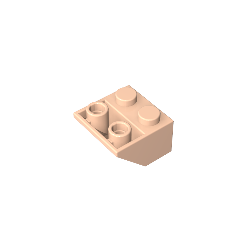 Slope Inverted 45° 2 x 2 [Ovoid Bottom Pin, Bar-sized Stud Holes]