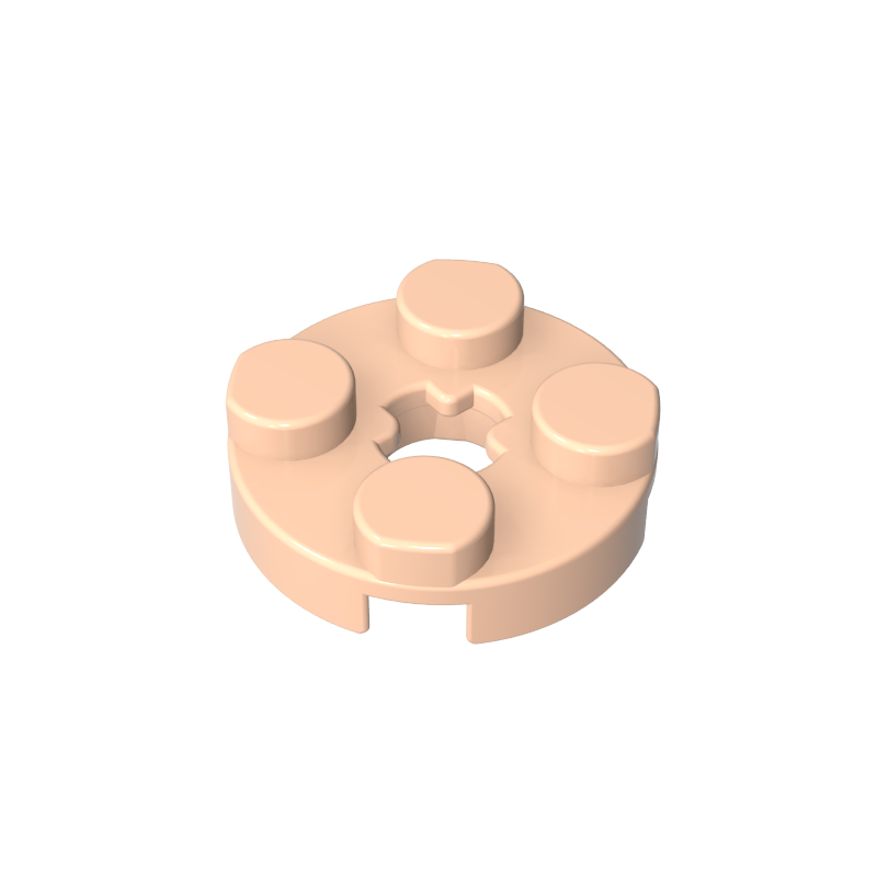 Plate Round 2 x 2 with Axle Hole Type 1 (+ Opening)