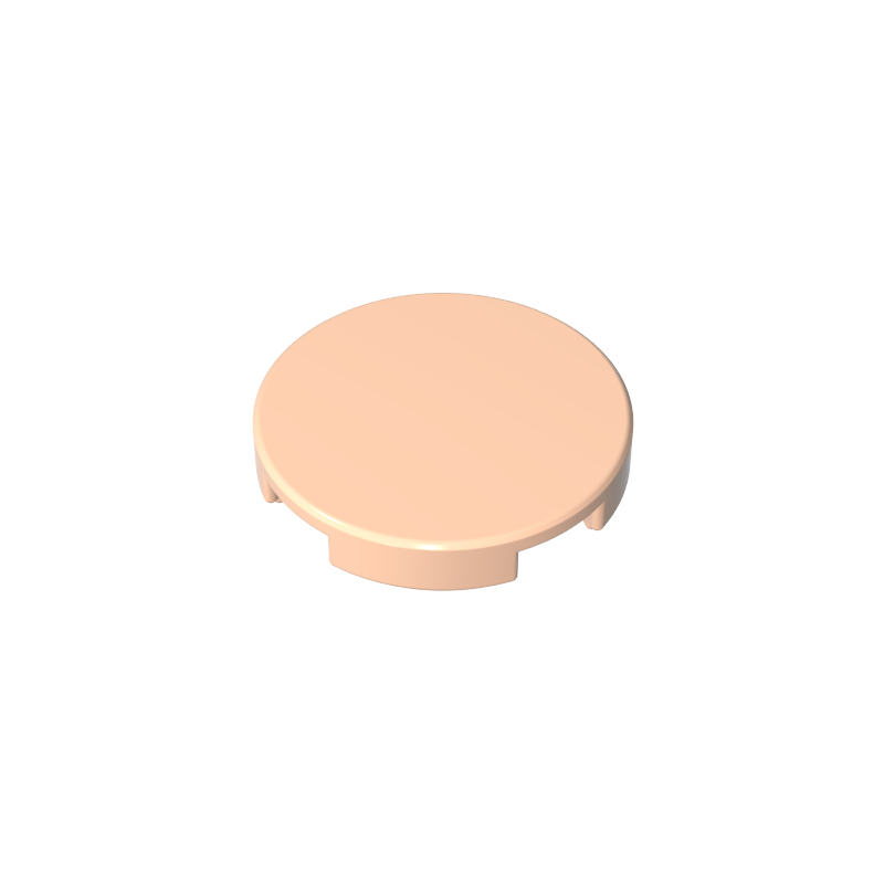 Tile Round 2 x 2 with Bottom Stud Holder