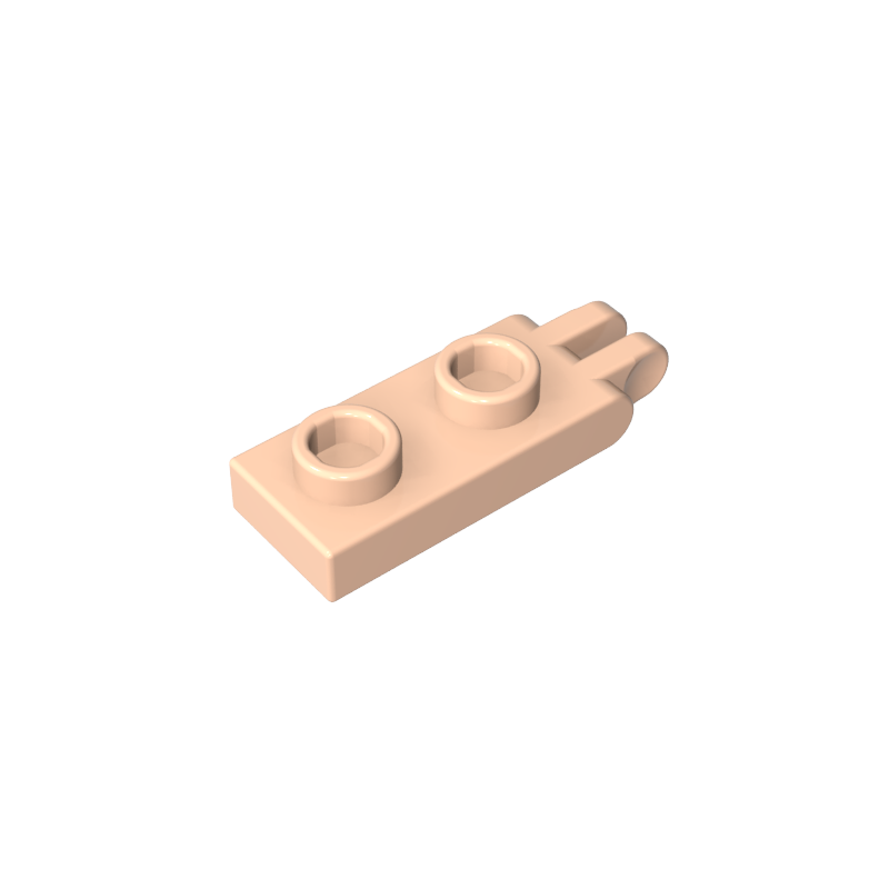 Hinge Plate 1 x 2 with 2 Fingers and Hollow Studs - Color ID 32
