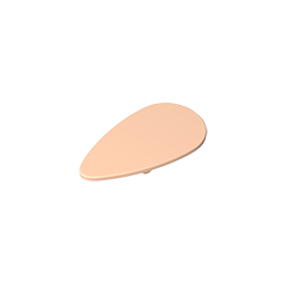 Minifig Shield Ovoid [Plain] - Color ID 32