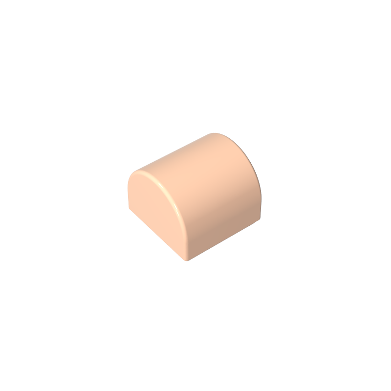 Brick Curved 1 x 1 x 2/3 Double Curved Top, No Studs