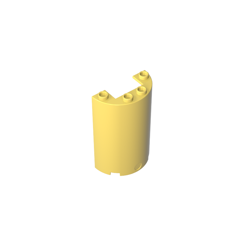 Cylinder Half 2 x 4 x 5 with 1 x 2 cutout