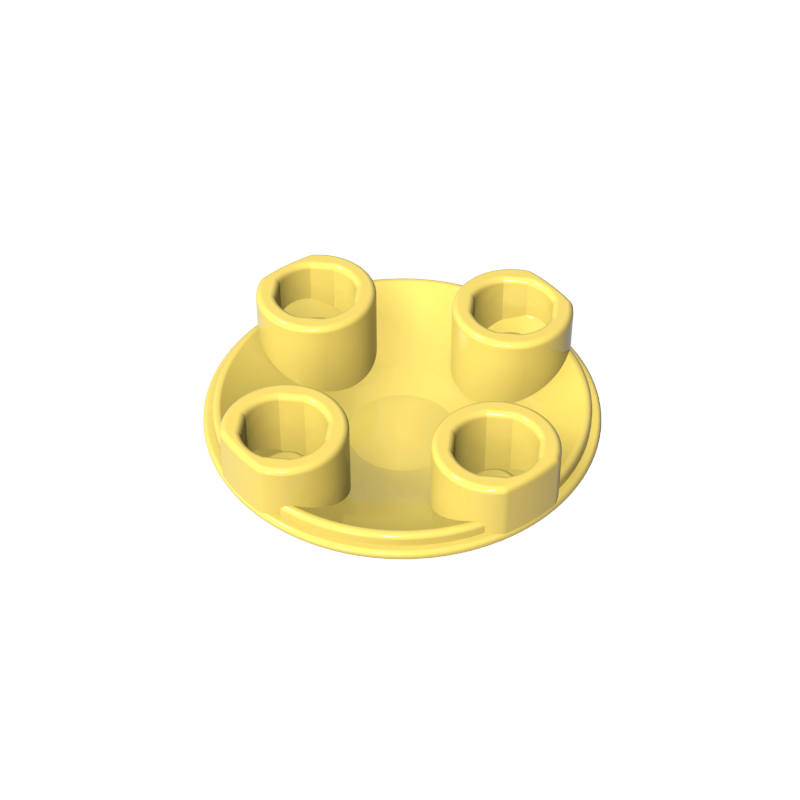 Plate Round 2 x 2 with Rounded Bottom [Boat Stud]
