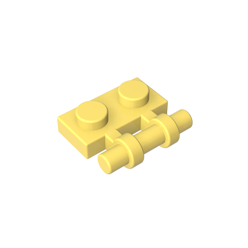 Plate Special 1 x 2 Side Handle [Free Ends]