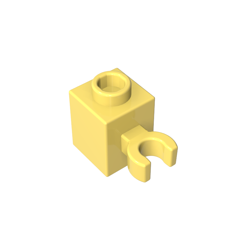 Brick Special 1 x 1 with Clip Vertical [Open O Clip, Hollow Stud]
