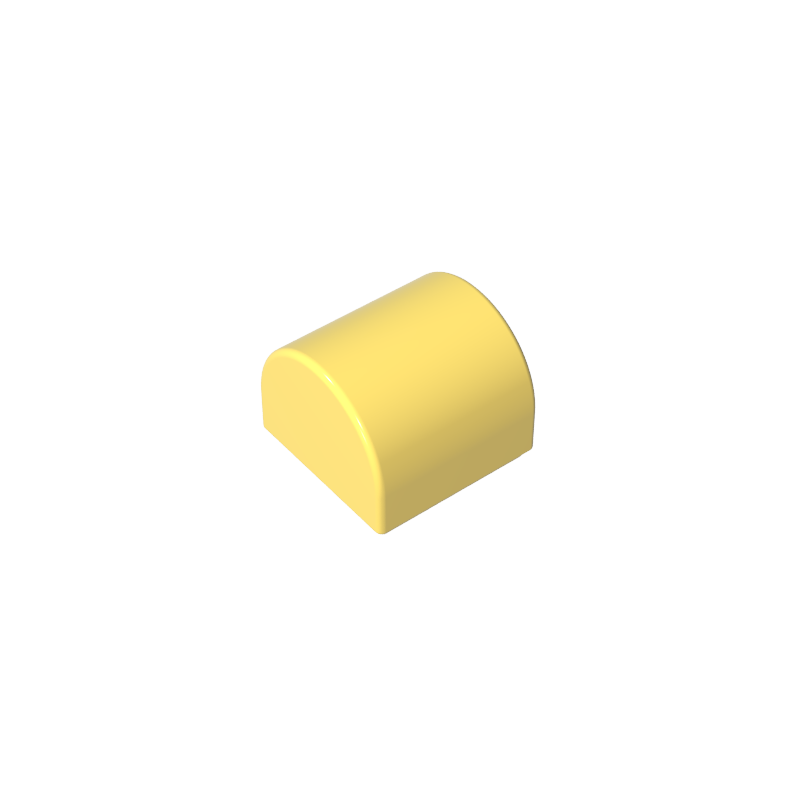 Brick Curved 1 x 1 x 2/3 Double Curved Top, No Studs