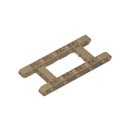 Technic Beam 5 x 11 with 3 x 5 Opening Frame Thick