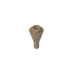 Cone 1 x 1 Inverted with Bar at Bottom (Ice Cream Cone)