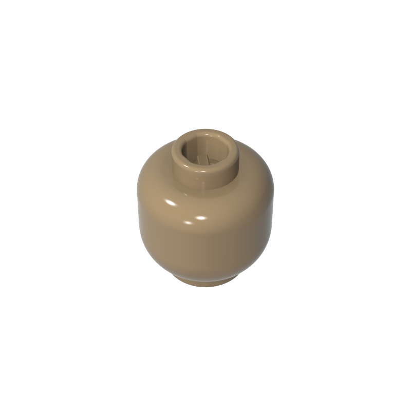 Minifig Head Plain [Blocked Open Stud]