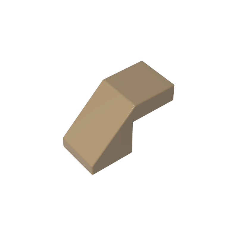 Slope 45° 2 x 1 with 2/3 Inverted Cutout and no stud