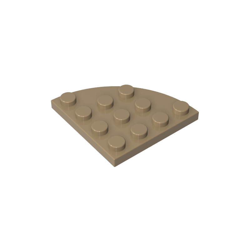 Plate Round Corner 4 x 4