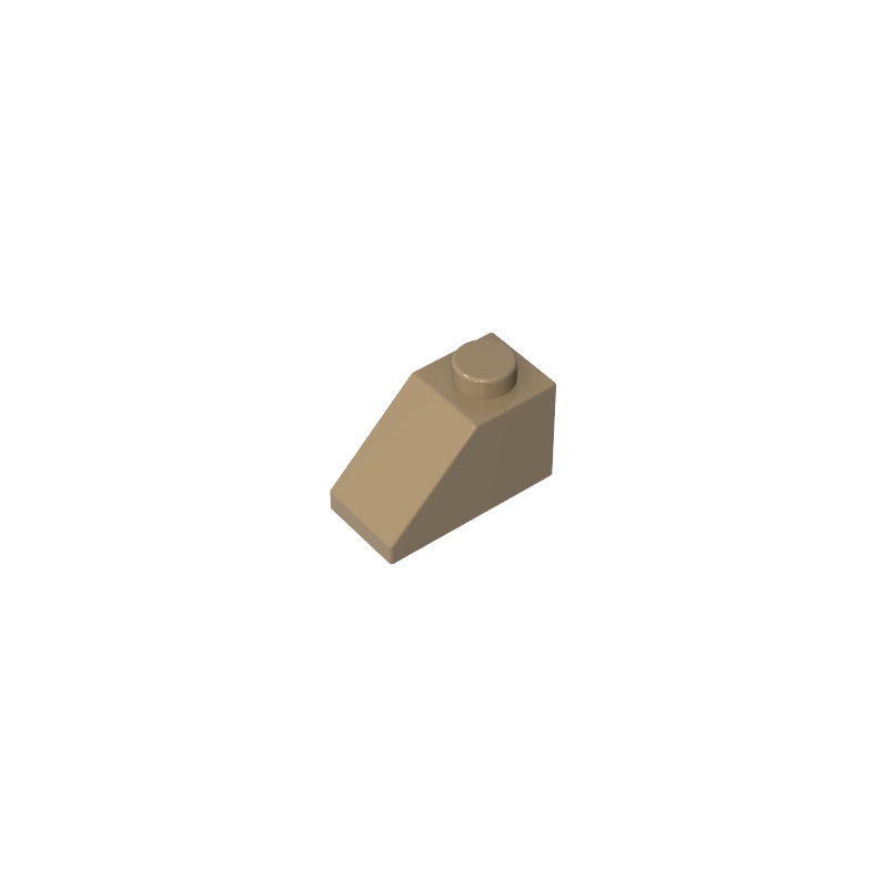 Slope 45° 2 x 1 with Bottom Pin