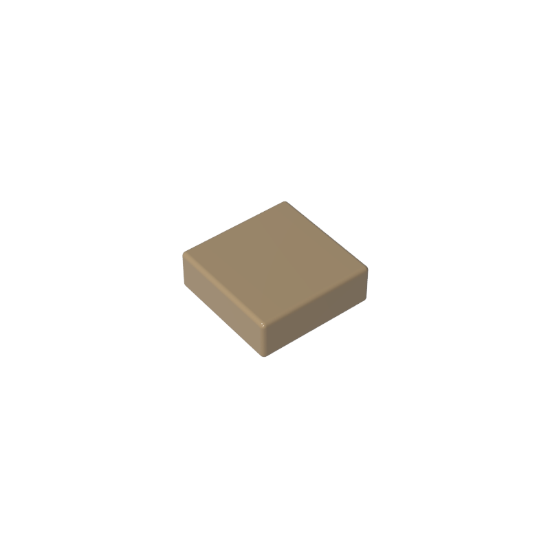 Tile 1 x 1 with Groove