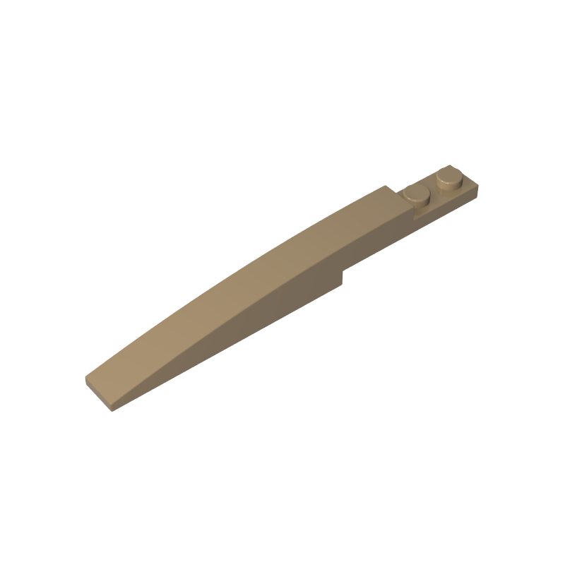 Brick Curved 10 x 1 [Asymmetric Inside Ridges]