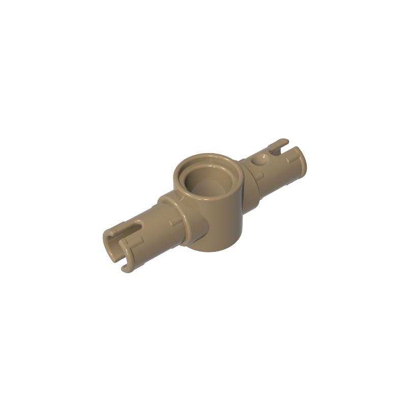 Technic Pin Connector Hub with 2 Pins with Friction Ridges Lengthwise [Big Squared Pin Holes]