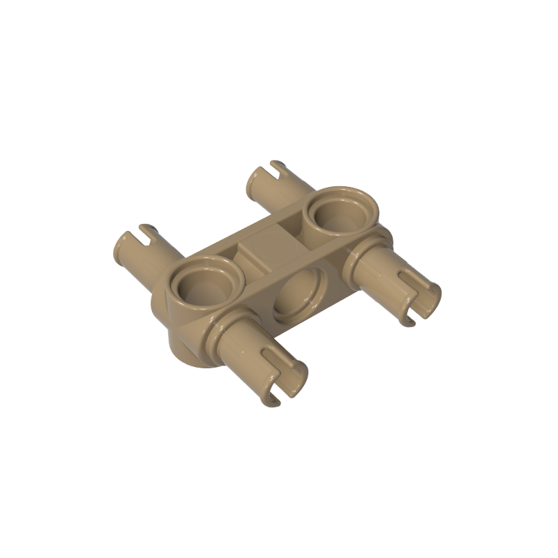 Technic Pin Connector Hub Perpendicular 3L with 4 Pins