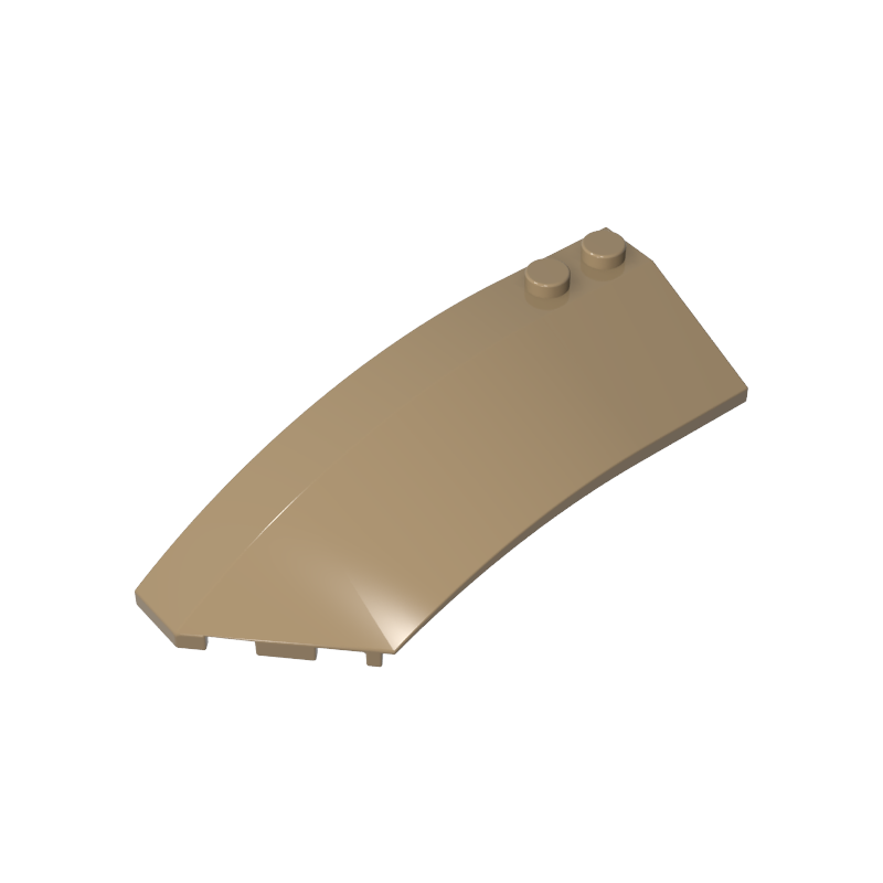 Wedge Curved 8 x 3 x 2 Open Left [Plain] - Color ID 34