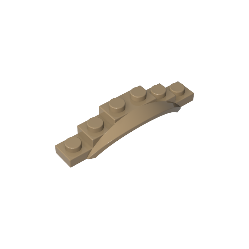 Wheel Arch, Mudguard, 1 1/2 x 6 x 1 [Arch Extended] - Color ID 34
