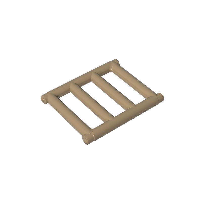 Bar 1 x 4 x 3 [End Tabs] - Color ID 34
