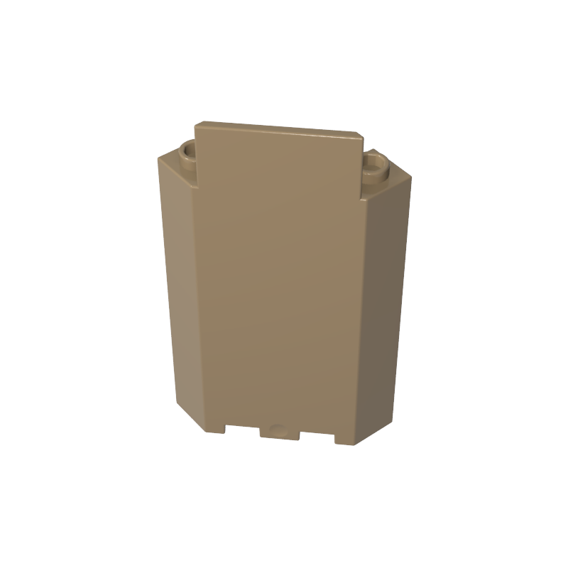 Panel 3 x 3 x 6 Corner Wall without Bottom Indentations - Color ID 34