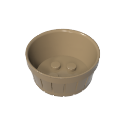 Barrel Half Large — GoBricks compatible brick