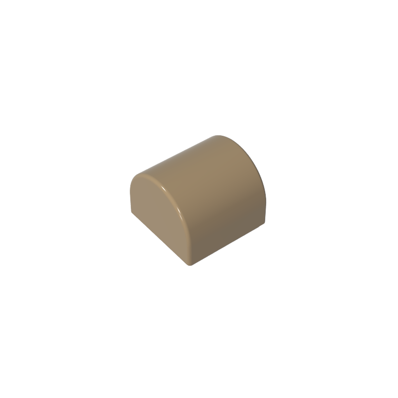 Brick Curved 1 x 1 x 2/3 Double Curved Top, No Studs
