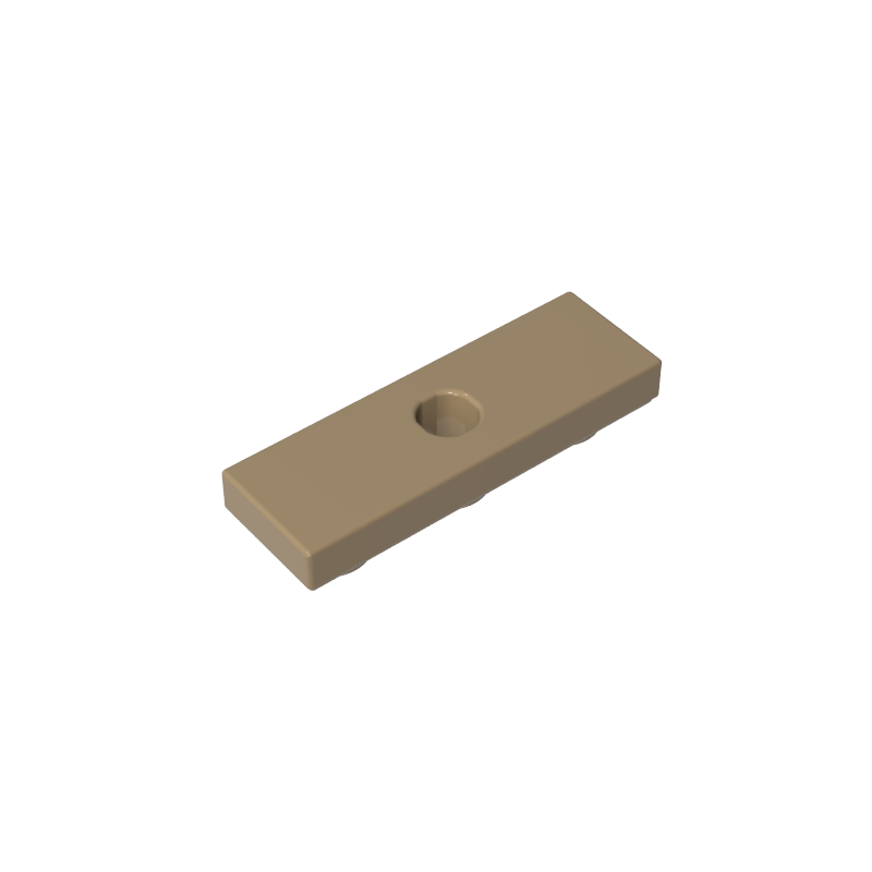 Tile Special 1 x 3 Inverted with Center Hole - Color ID 34