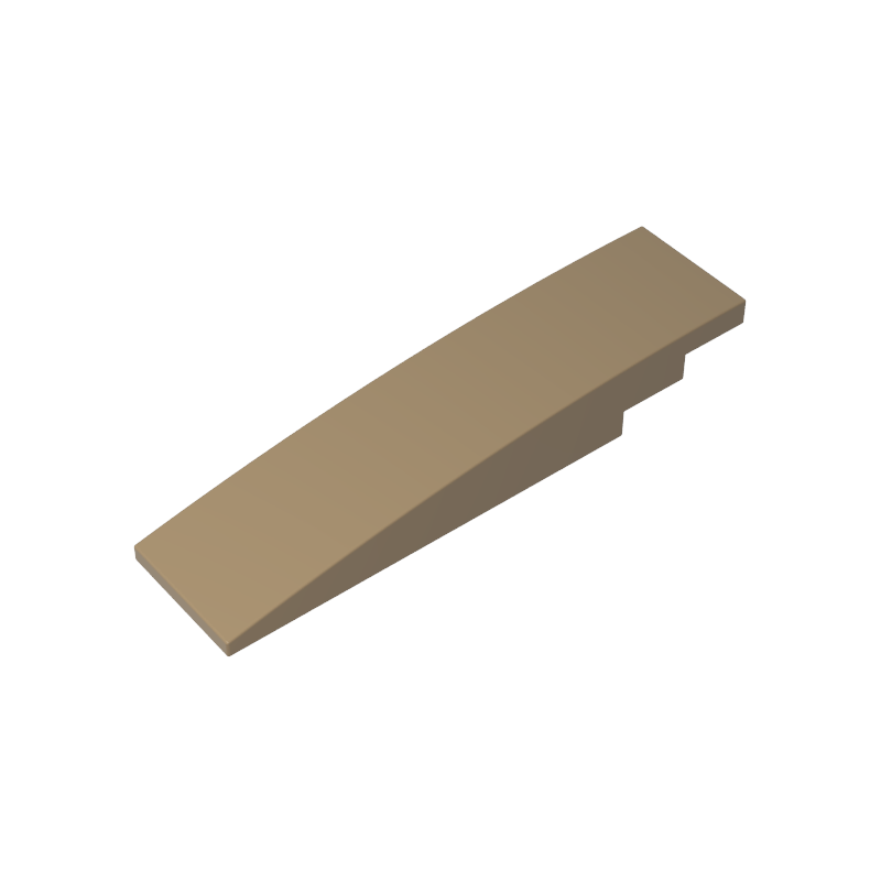 Slope Curved 8 x 2 No Studs - Color ID 34