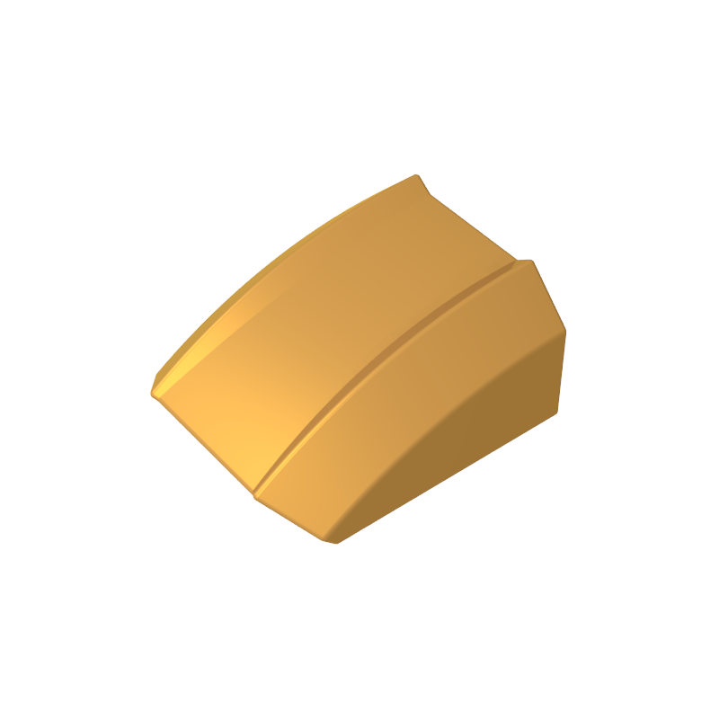 Slope Curved 2 x 2 with Lip, No Studs
