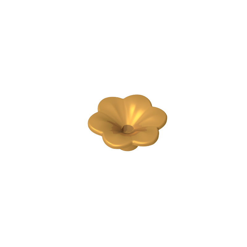 Plant, Outdoor Accessory Kit, Flower with 6 Rounded Petals and Pin