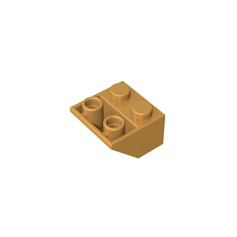 Slope Inverted 45° 2 x 2 [Ovoid Bottom Pin, Bar-sized Stud Holes]