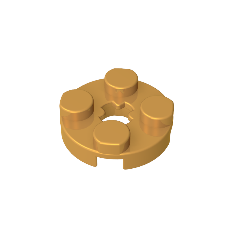 Plate Round 2 x 2 with Axle Hole Type 1 (+ Opening)
