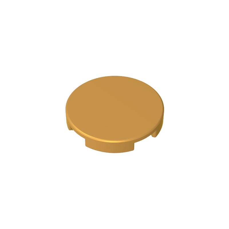 Tile Round 2 x 2 with Bottom Stud Holder