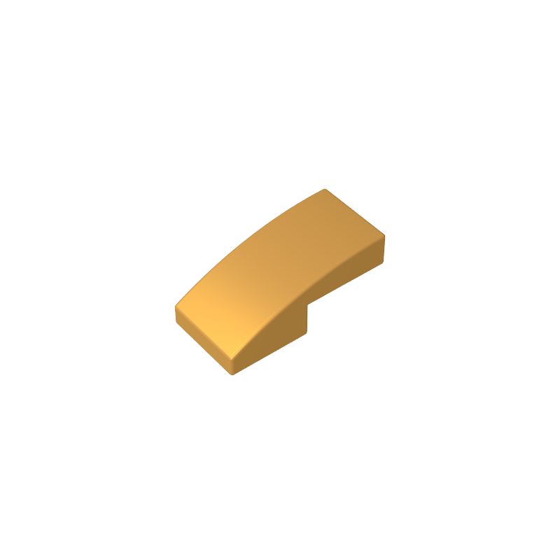 Slope Curved 2 x 1 No Studs [1/2 Bow]