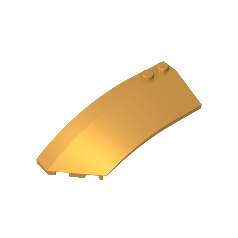 Wedge Curved 8 x 3 x 2 Open Left [Plain] - Color ID 35