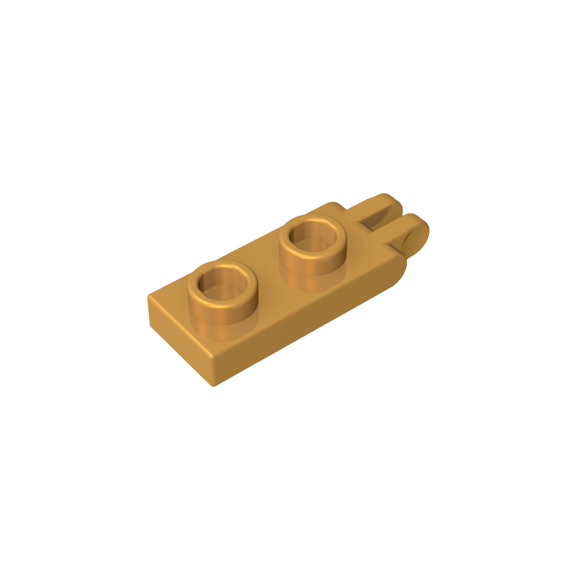 Hinge Plate 1 x 2 with 2 Fingers and Hollow Studs - Color ID 35