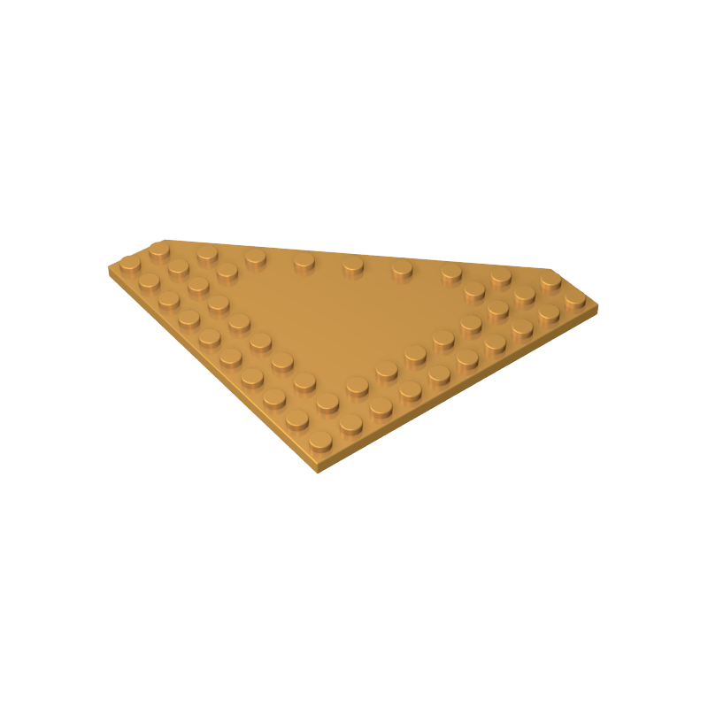 Wedge Plate 10 x 10 Cut Corner [No Centre Studs] - Color ID 35