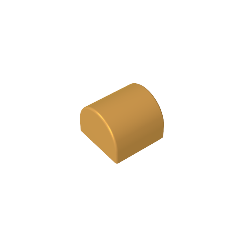 Brick Curved 1 x 1 x 2/3 Double Curved Top, No Studs