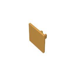 Road Sign Clip-on 2 x 2 Square [Thick Open O Clip] - Color ID 35