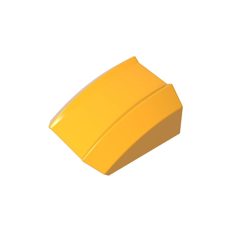 Slope Curved 2 x 2 with Lip, No Studs