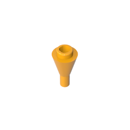 Cone 1 x 1 Inverted with Bar at Bottom (Ice Cream Cone)