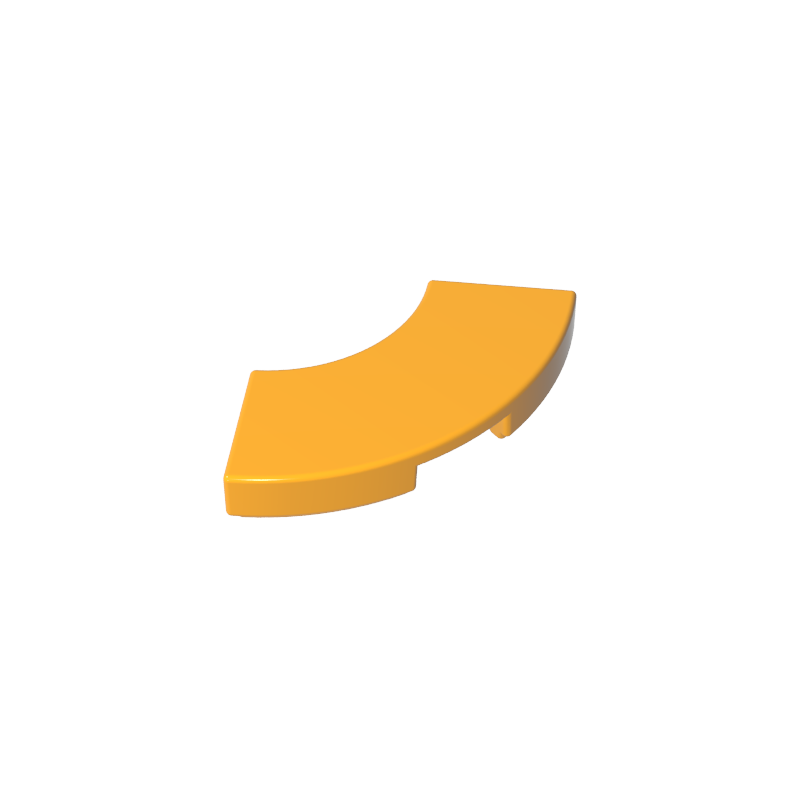 Tile 2 x 2 Curved, Macaroni