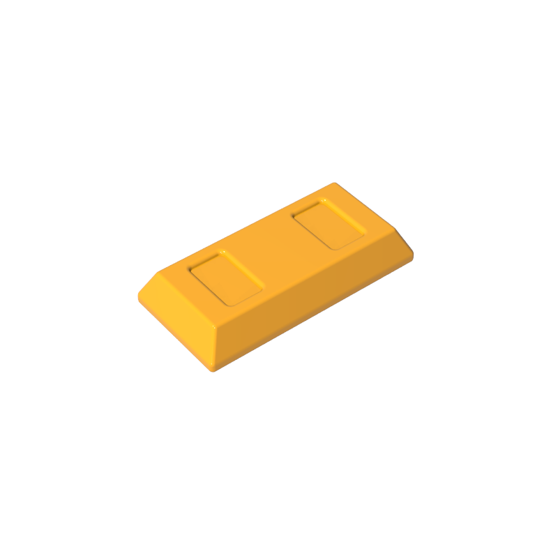 Tile Special 1 x 2 with Sloped Walls AKA Money / Gold Bar [Ingot]