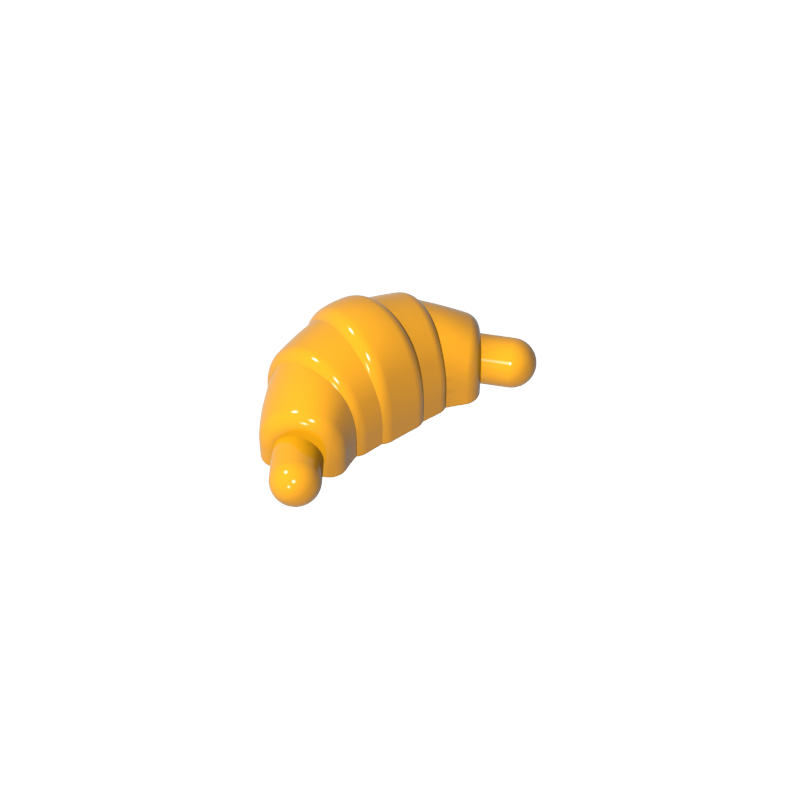 Food Croissant - Rounded Ends