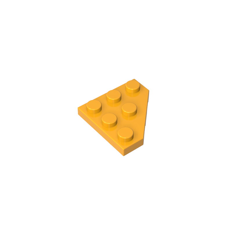 Wedge Plate 3 x 3 Cut Corner